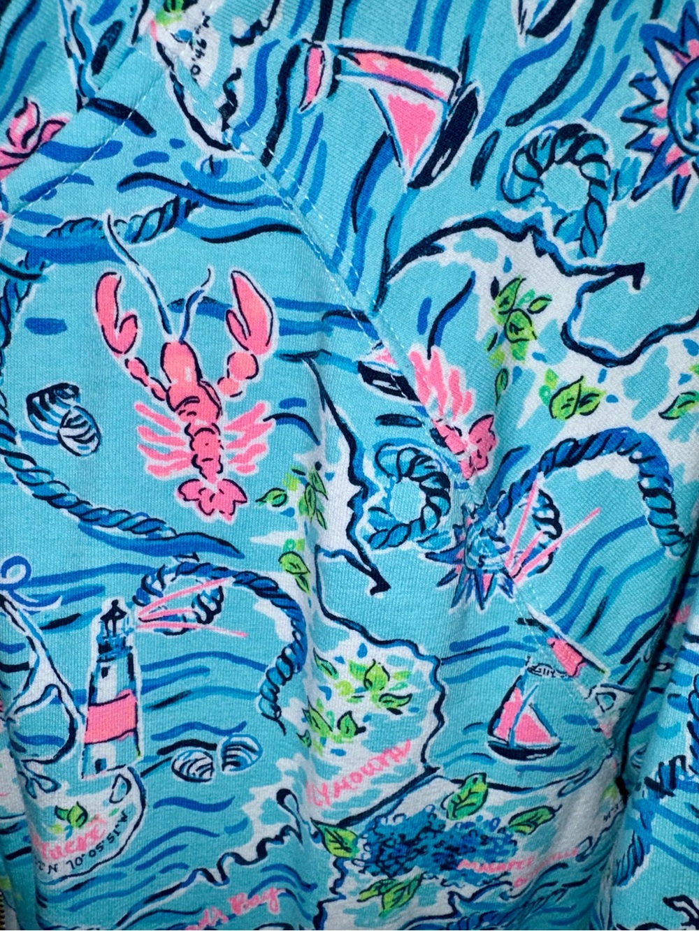 Lilly Pulitzer Cape Cod Skipper Popover UPF 50+ EUC Large - Picture 5 of 5